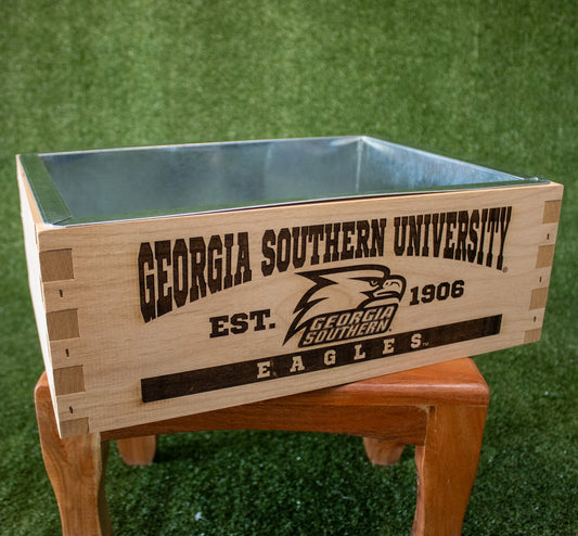 Wood Cooler Box - Laser Etched