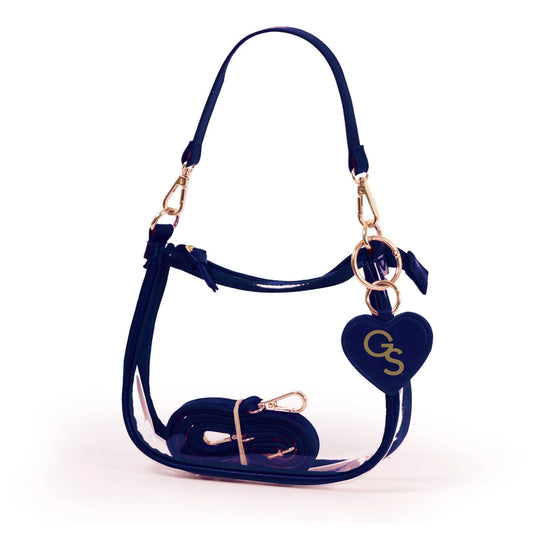 CLARA HEART CHARM PURSE CLEAR BAG