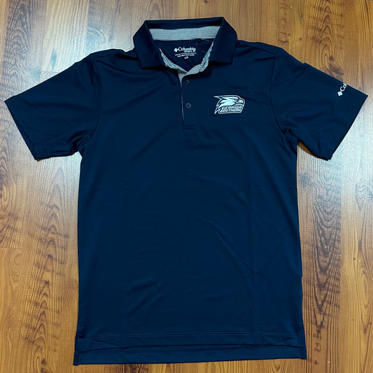 COLUMBIA Even Lie Polo - Navy - Athletic Eagle Head