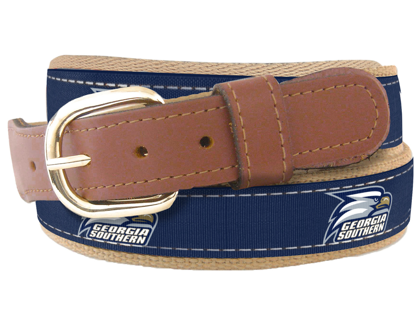 Brass Buckle Ribbon Belt