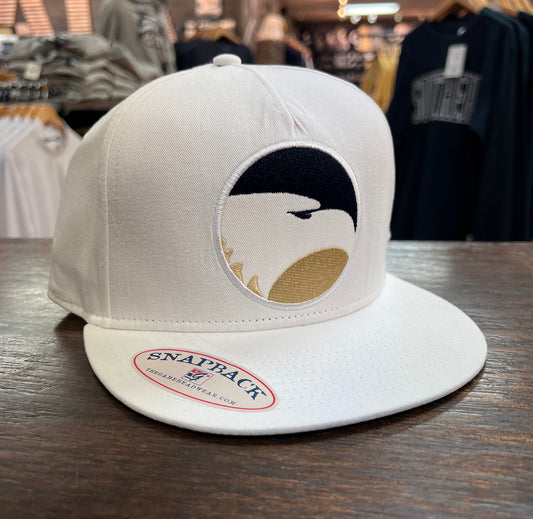 Classic Academic Eagle Patch Five-Panel Throwback Cap