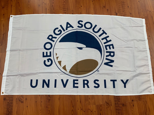 3'x5' Academic Eagle Arch Flag - White