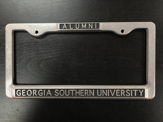 Heavy Duty Metal Alumni License Plate Frame - Top Mount