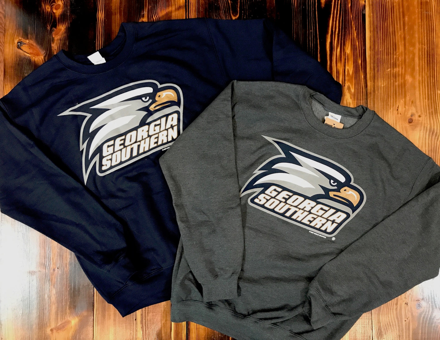 Athletic Eagle Head Logo Crew Sweatshirts