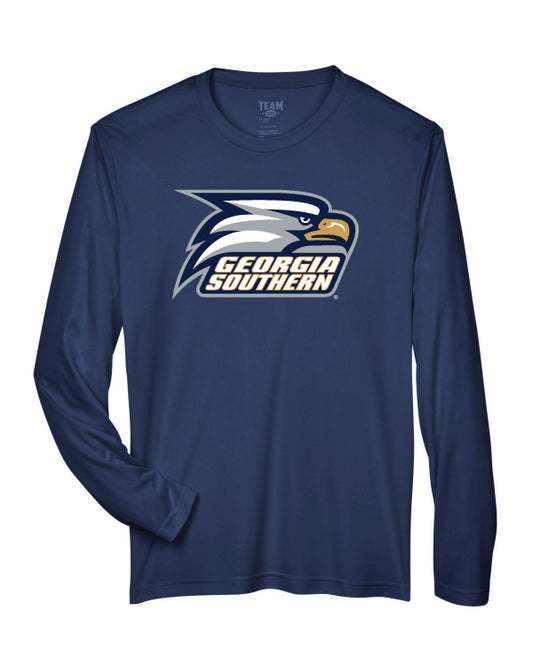 Athletic Eagle Long Sleeve Performance Tee - Navy