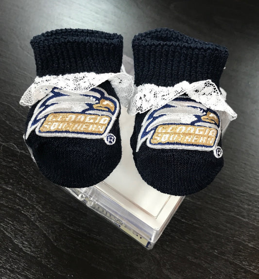 Newborn Lace Booties w/ Gift Bag
