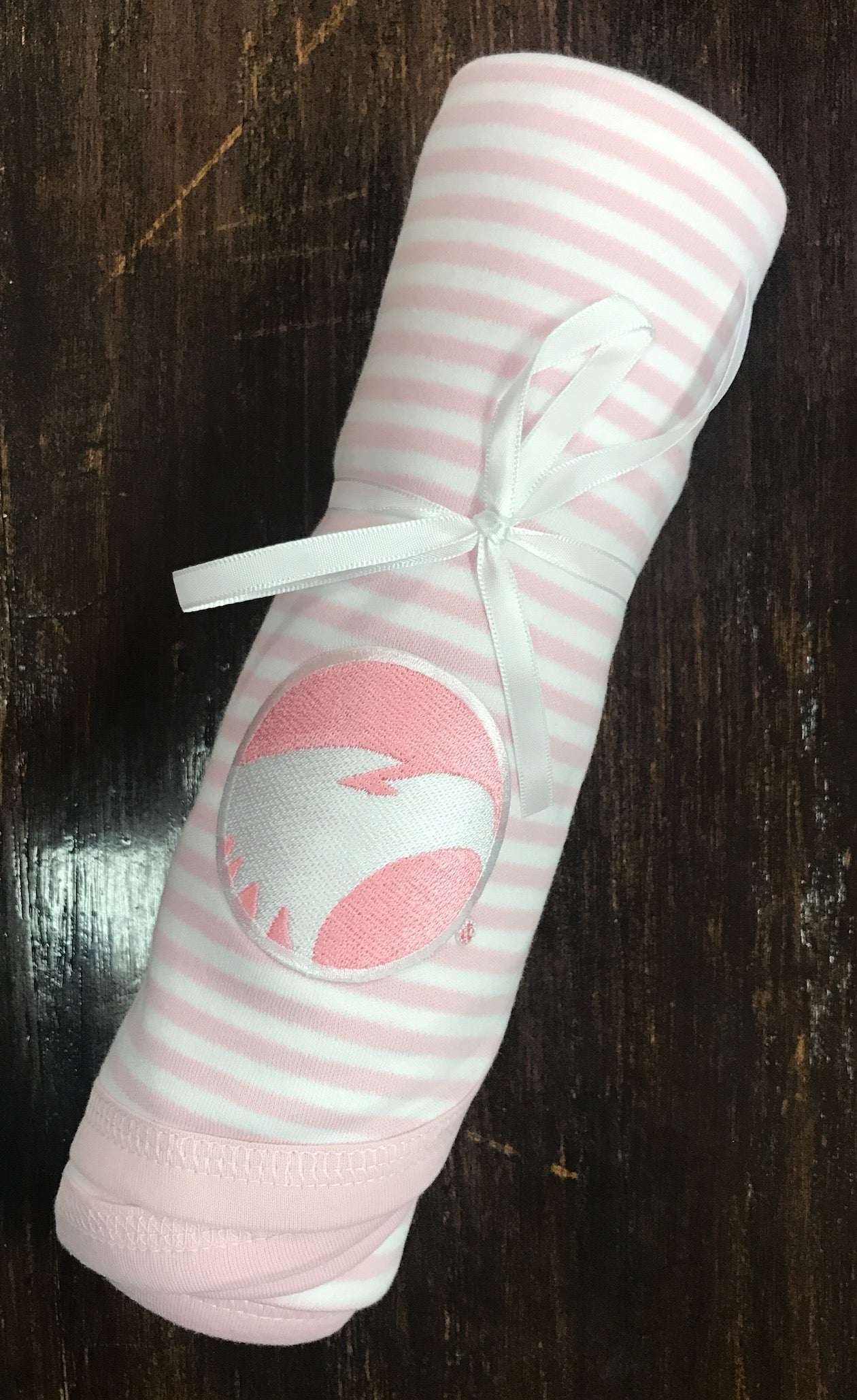 Pink Stripe Newborn / Infant Blanket - 36" x 36"