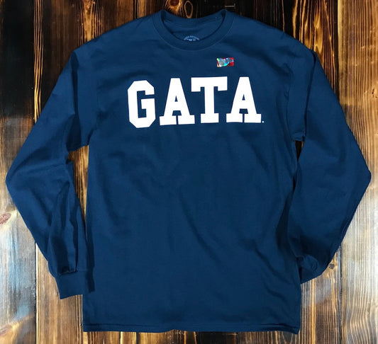 Classic GATA Long Sleeve Tee - Navy