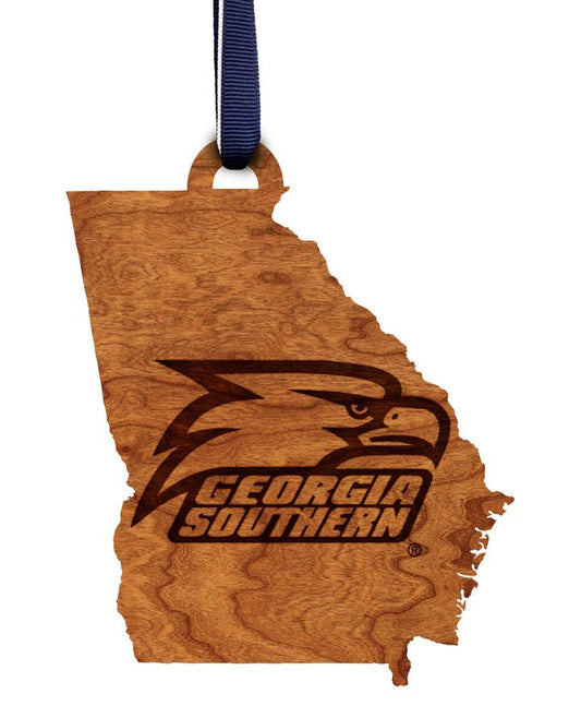 Ornament - Athletic Eagle State Wood Cut