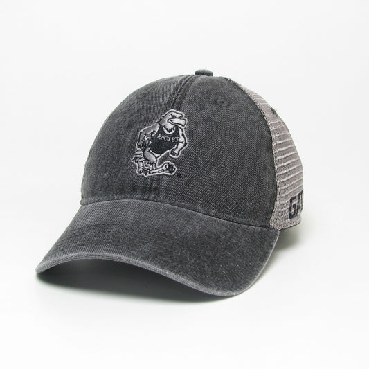 Legacy Dashboard Charcoal Canvas Trucker - Strutting Eagle
