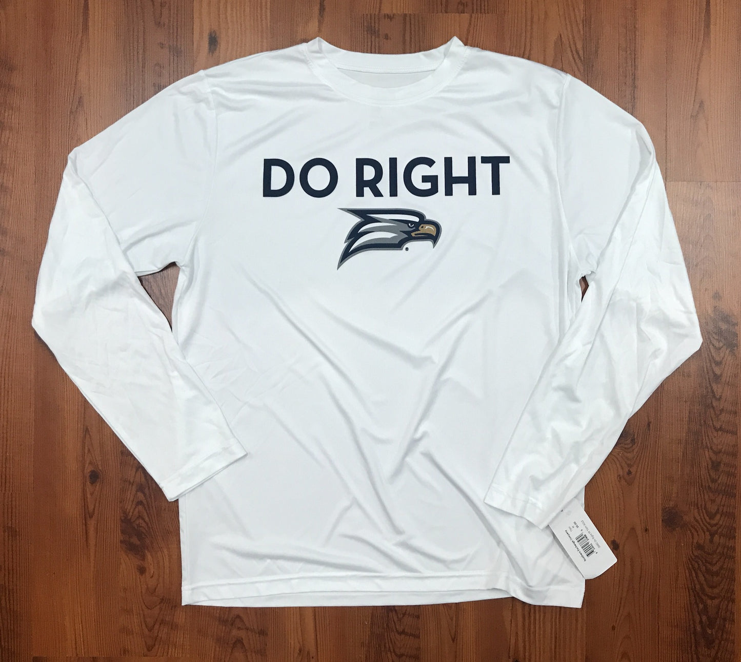 Do Right Long Sleeve Performance Tee - White