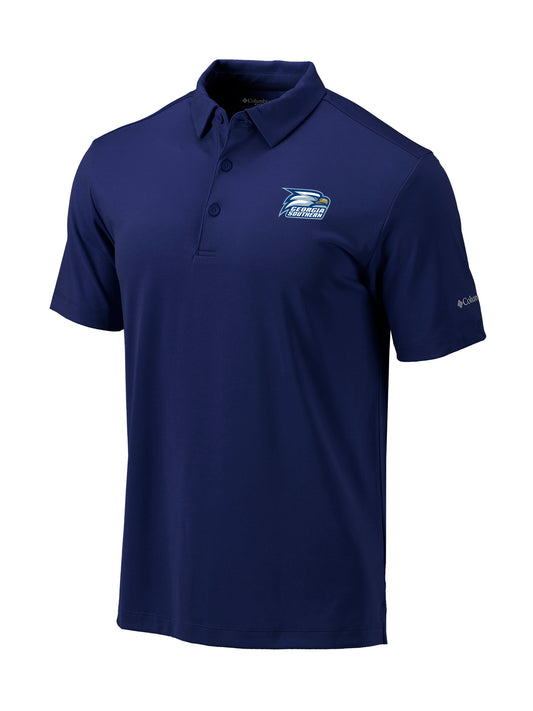 Columbia Omni-Wick Navy Golf Polo - Athletic Eagle Head