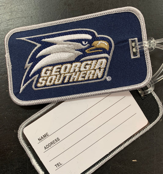 Athletic Eagle Head Embroidered Patch Luggage Tag