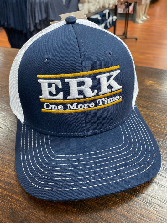 ERK ONE MORE TIME Classic Bar Design - Blue and White Trucker Cap
