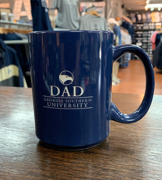DAD Etched Ceramic Coffee Mug - NAVY