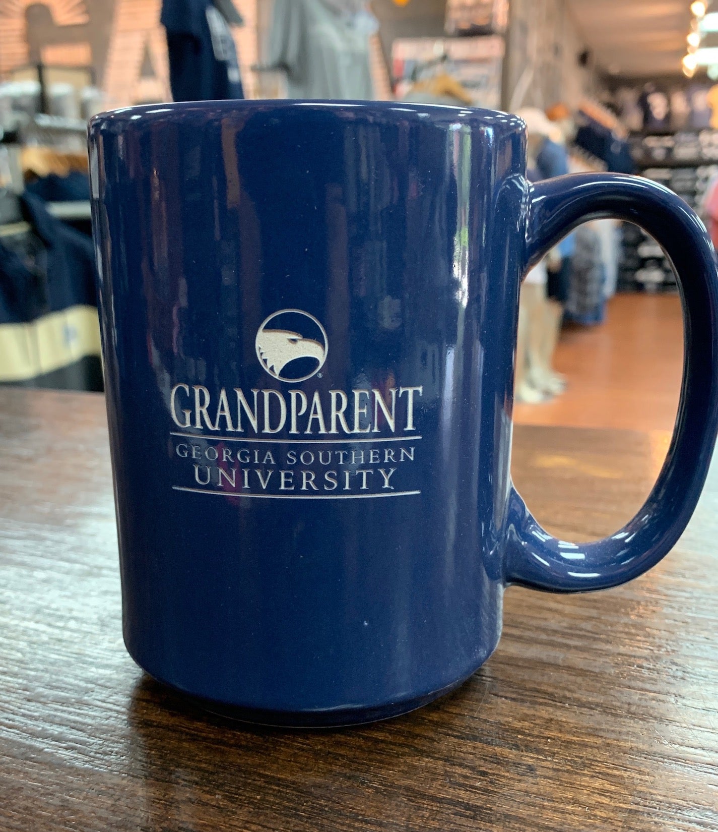 GRANDPARENT Etched Ceramic Coffee Mug - NAVY