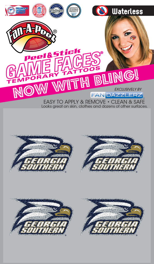 Glitter Face Tattoos - 4 Pak - Athletic Eagle Head