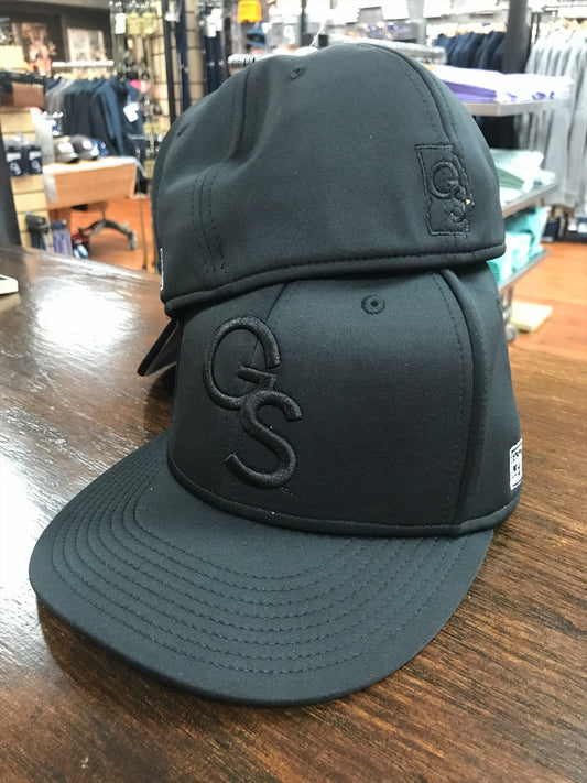 Pro Shape GS BLACK on BLACK FlexFit Cap w/State on Back