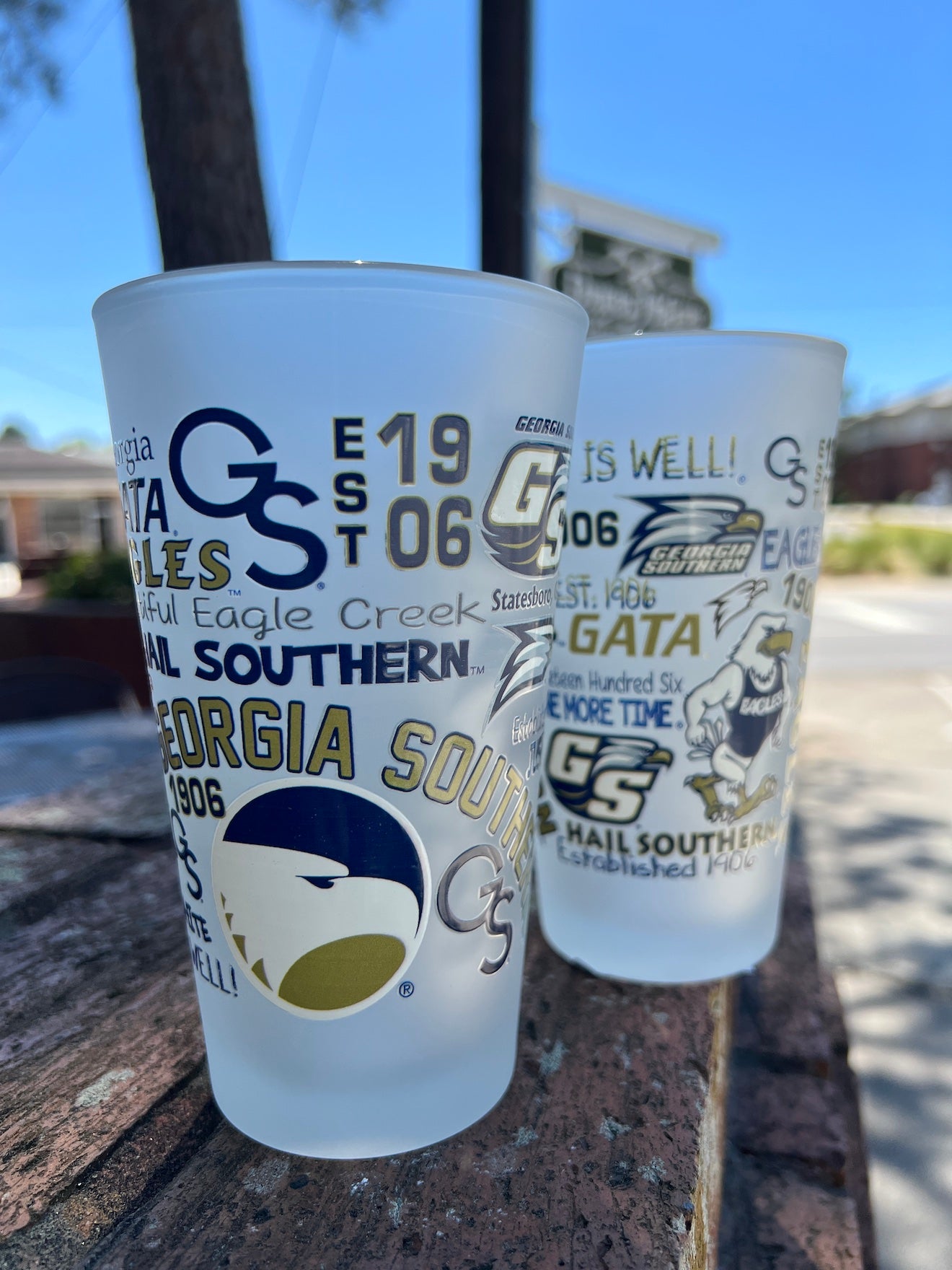 Campus Wrap - Frosted Pint Glass