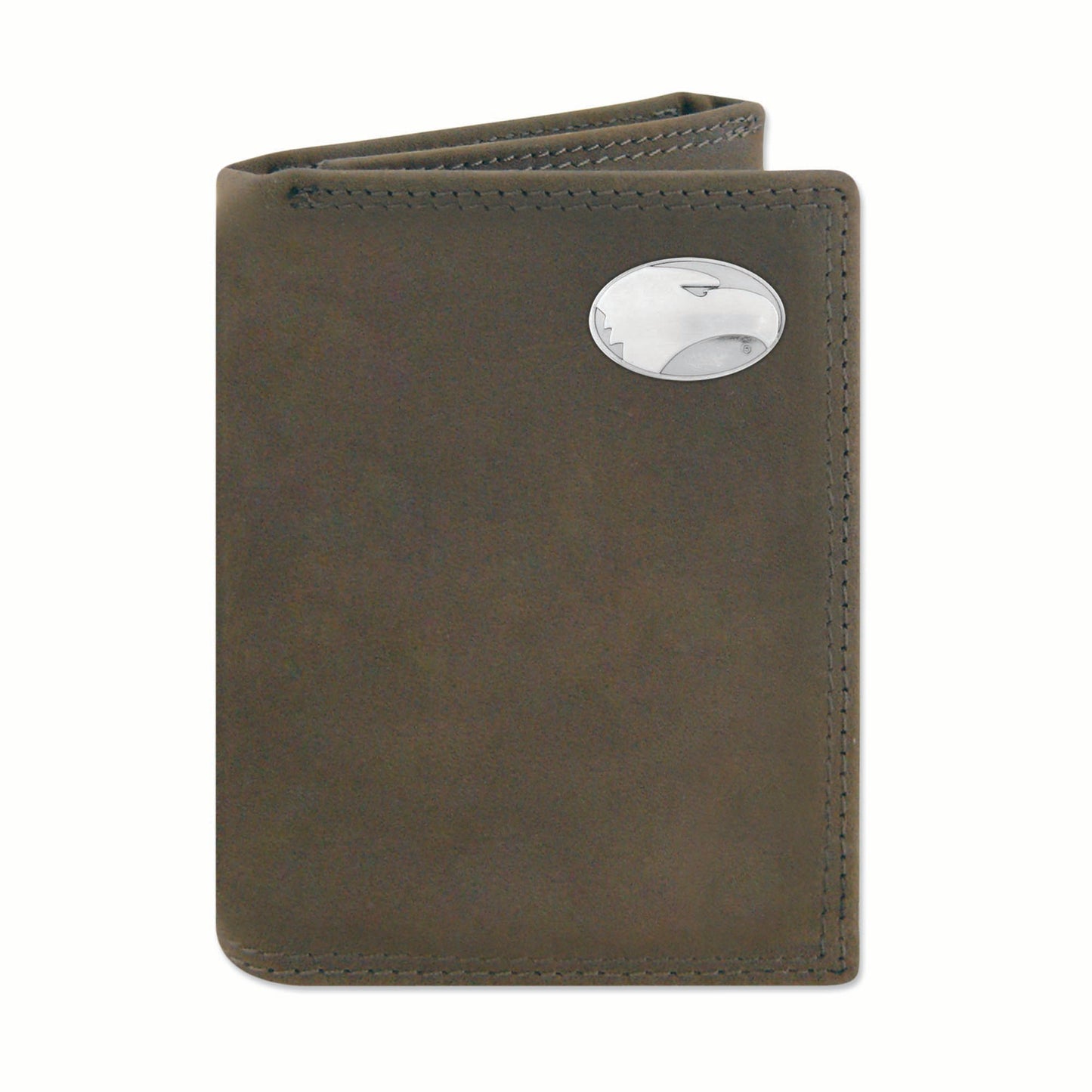 Trifold Wallet - Leather with Metal Concho