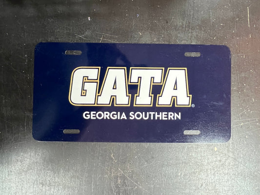 Aluminum License Plate - GATA Navy