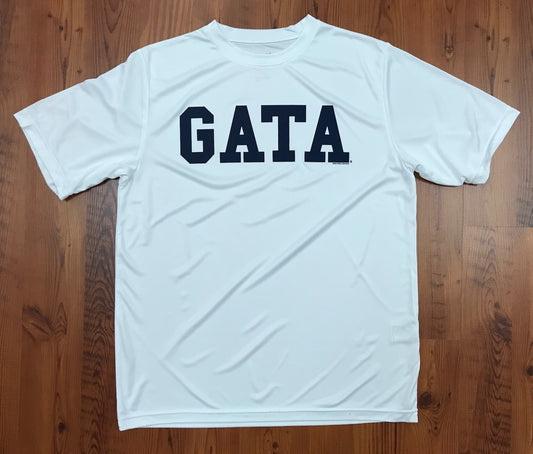 Classic GATA Short Sleeve Performance Tee - WHITE