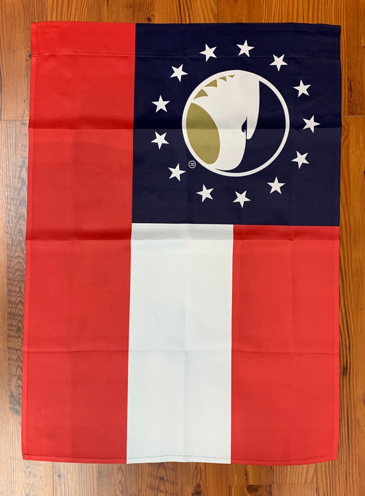 GS State Flag House Flag - Sleeve Two Sided Banner Style