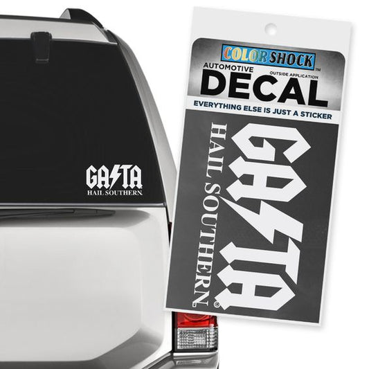 GATA Bolt Hail Southern Decal Sticker - White