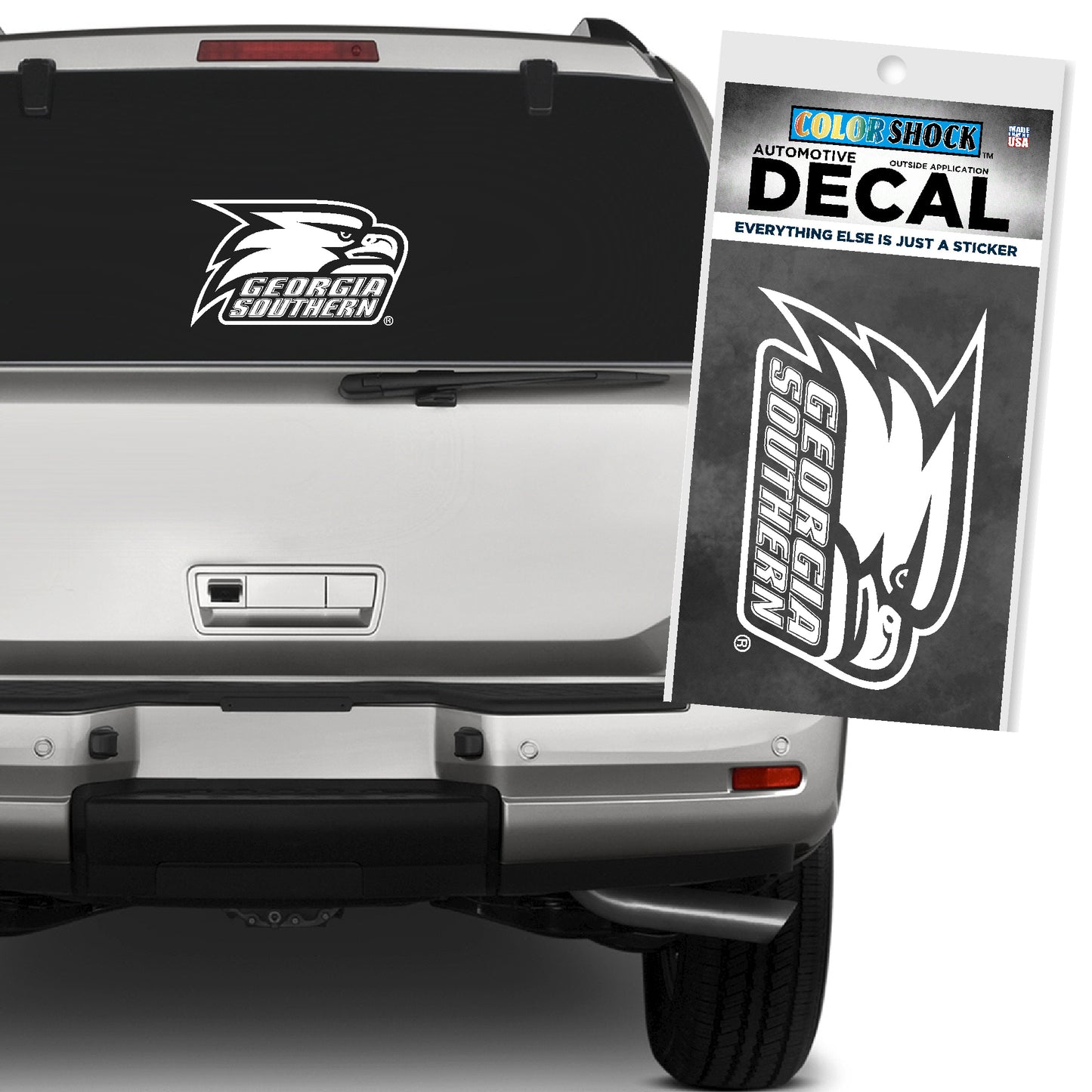 Athletic Eagle Head WHITE - EXTRA LARGE Decal Sticker