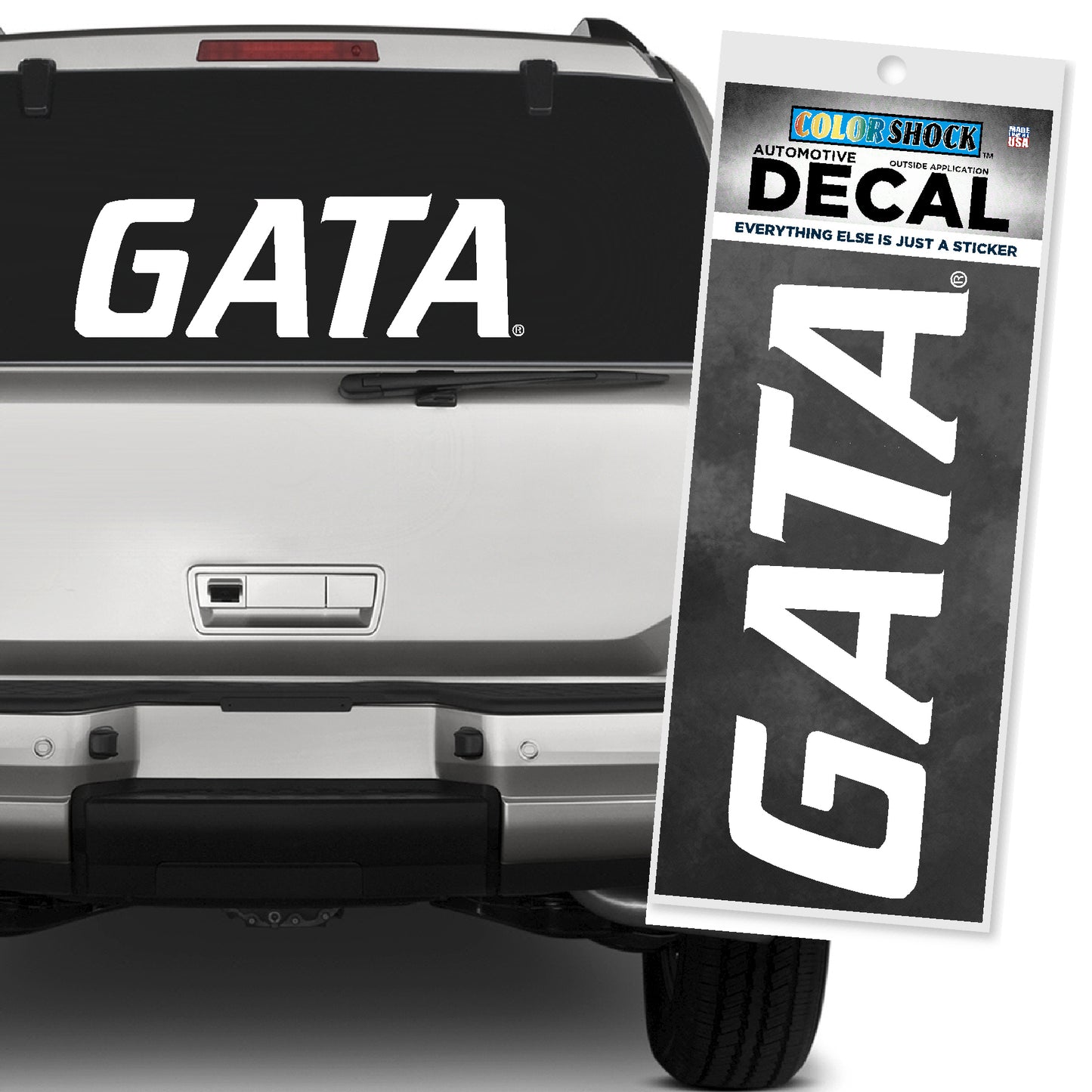 GATA WHITE - EXTRA LARGE Decal Sticker