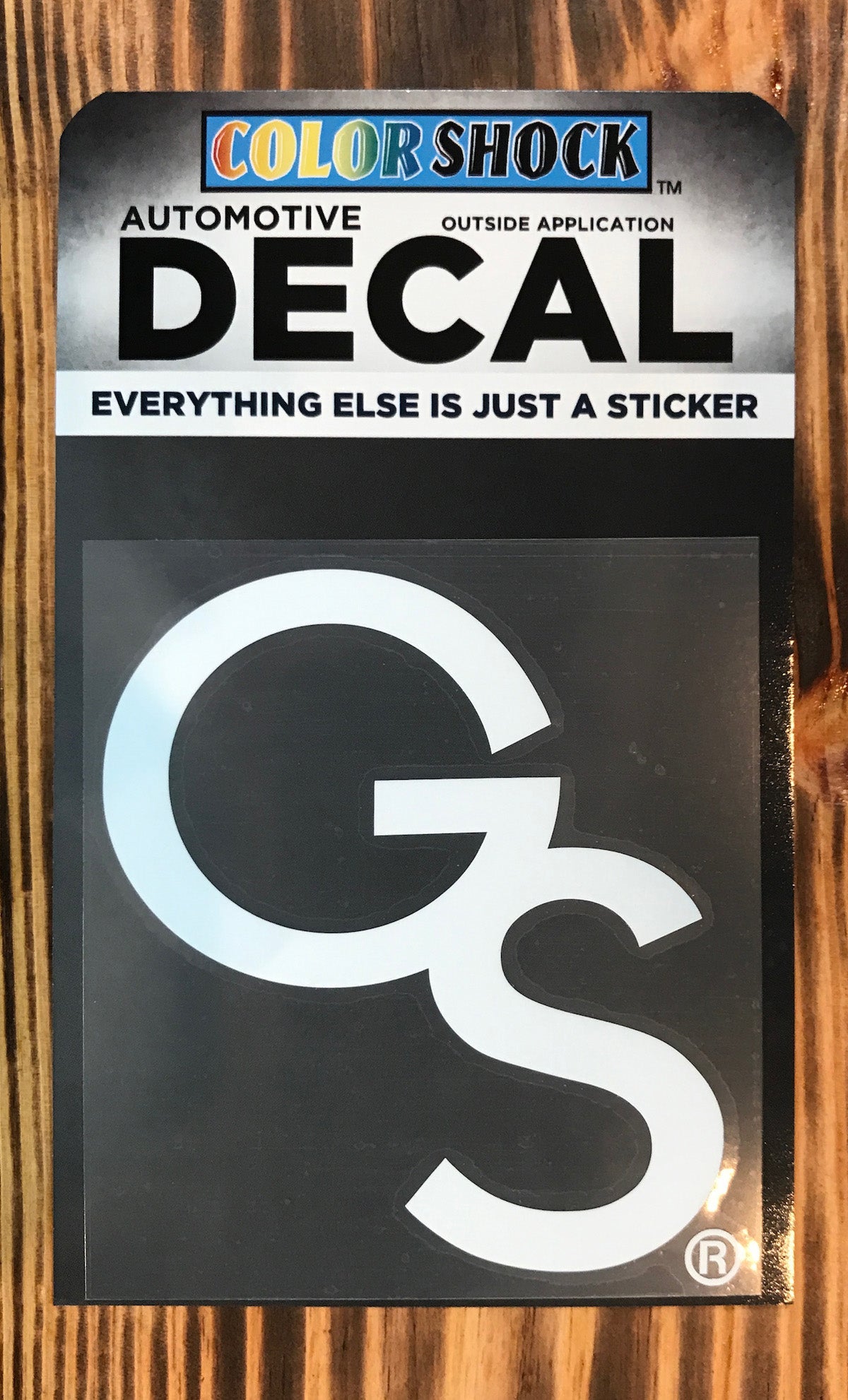 GS White Decal Sticker