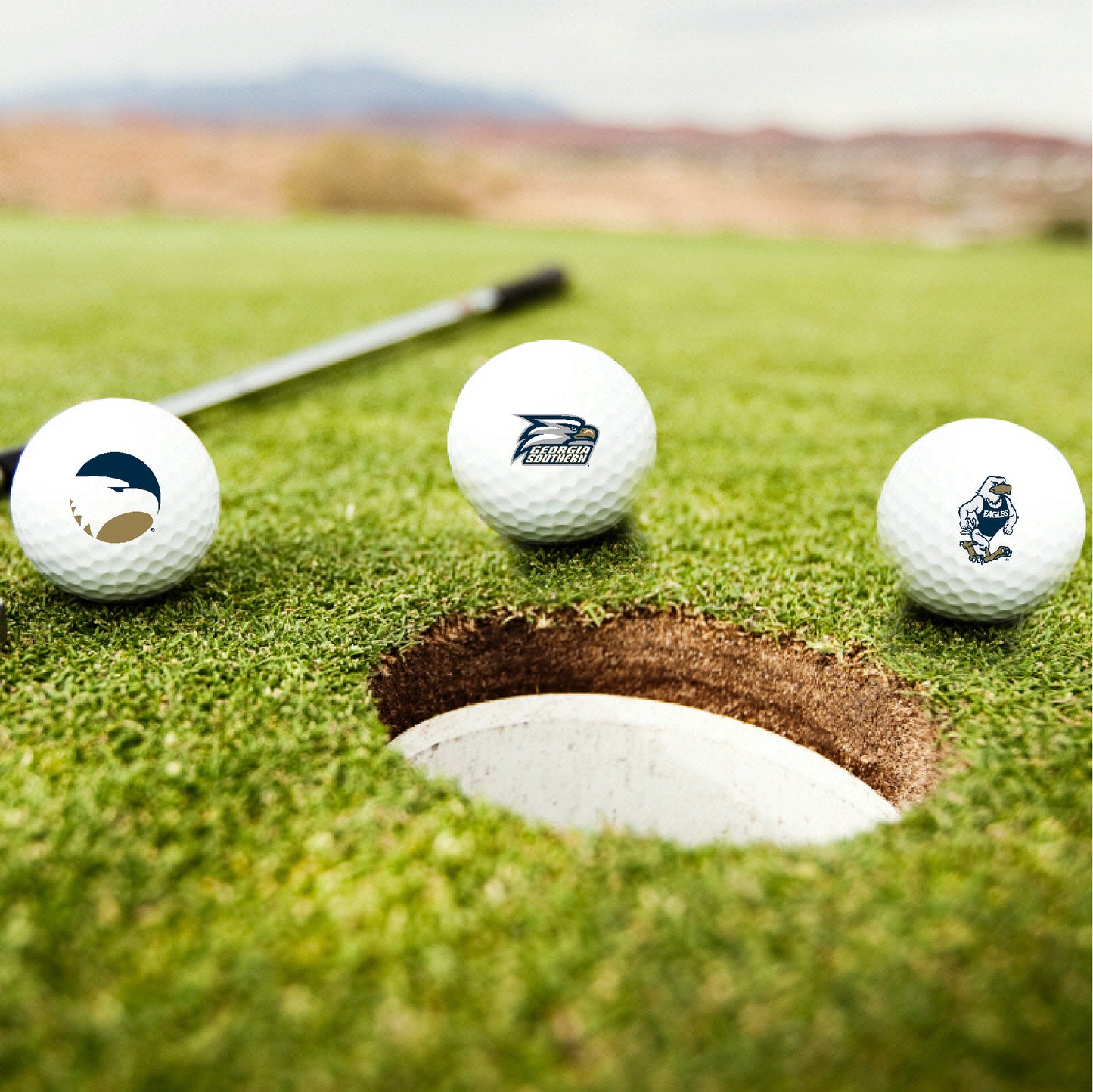 GS Multiple Logos Golf Balls- Set of Three