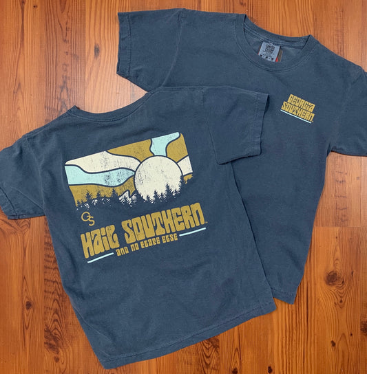 Groovy Sunset Pines - Garment Washed Denim