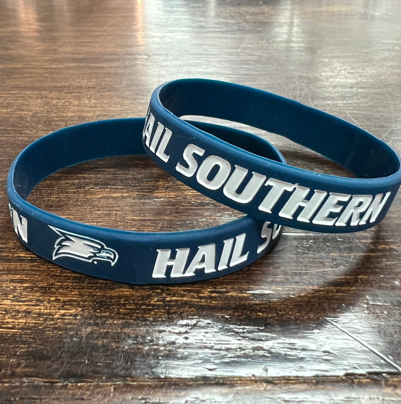 Rubber Bracelet- Hail Southern - Blue