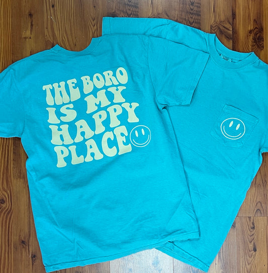 The Boro Is My Happy Place - Seafoam Comfort Color