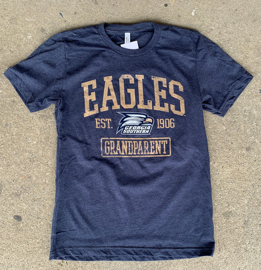 Eagles Grandparent - Supersoft Heather Navy Tee