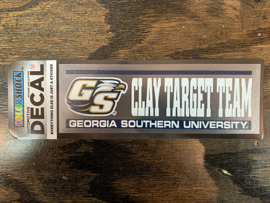 CLAY TARGET TEAM Decal Sticker - 2" x 6.5"