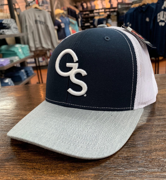 Richardson 112 - Interlocking GS Tri-Tone Trucker - Navy Front