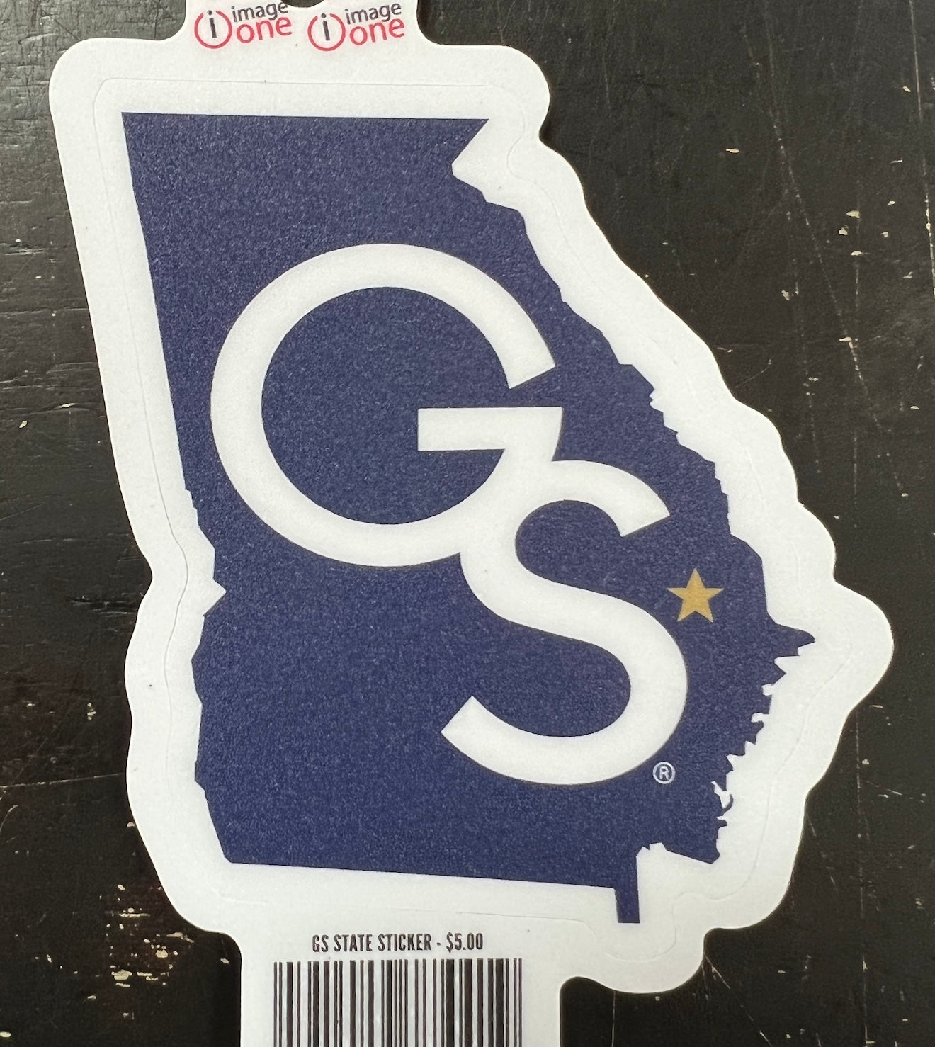 Interlocking GS State Logo Decal Matte-Coated Sticker