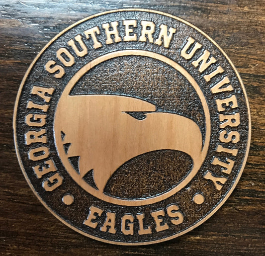 Laser Etched Wood Magnet