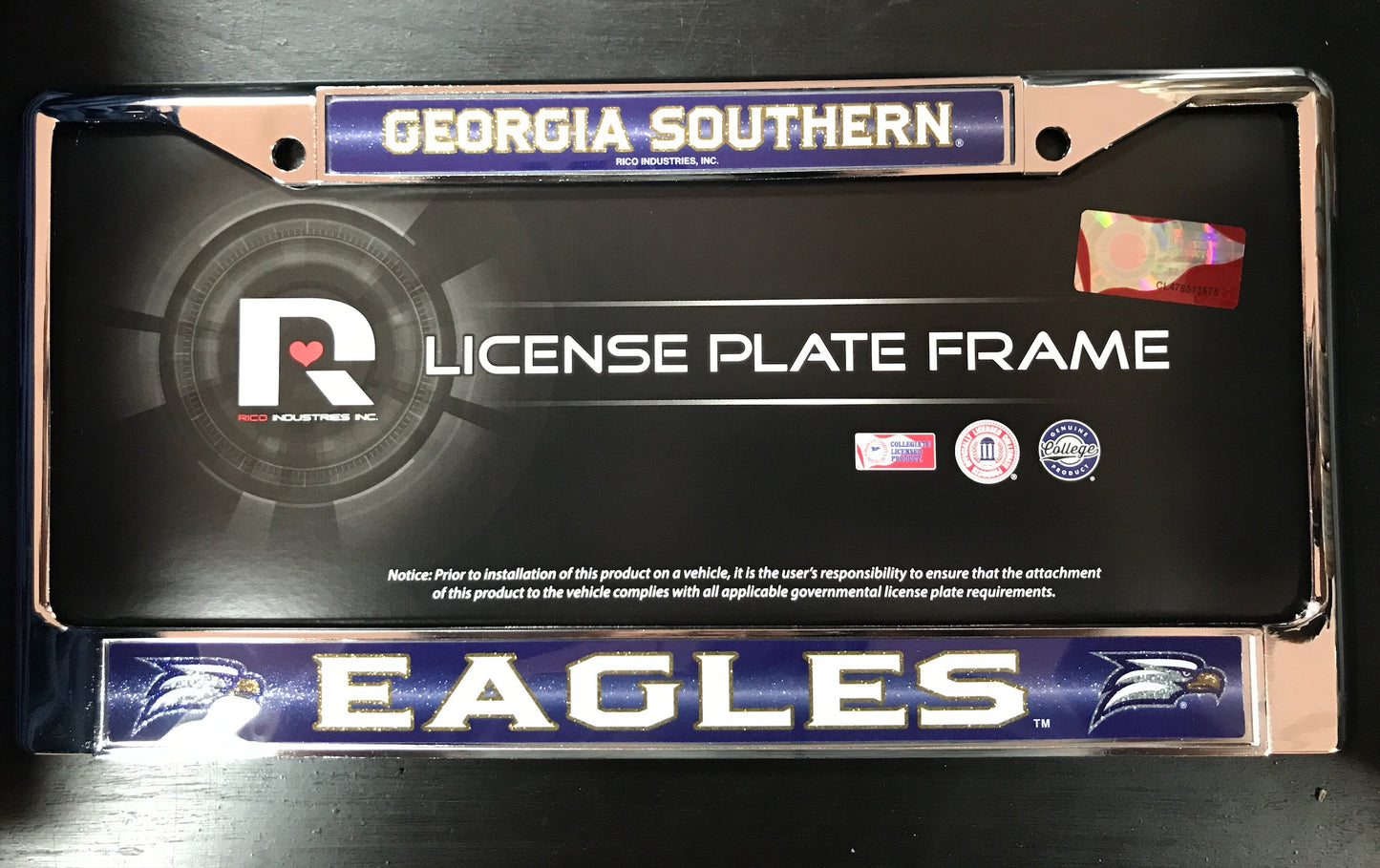 License Plate Frame Sparkle - Metal