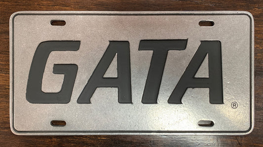 Heavy Duty Metal License Plate - GATA"