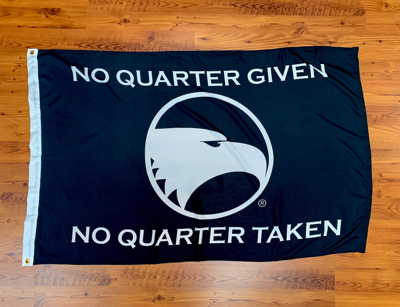 3'x5' No Quarter Flag - Black
