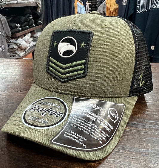 Operation Hat Trick OD Green/Black Trucker - By Zephyr