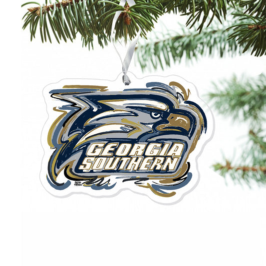 Justin Patten Acrylic Athletic Eagle Ornament
