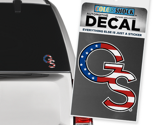 Interlocking GS Patriotic Sticker Decal