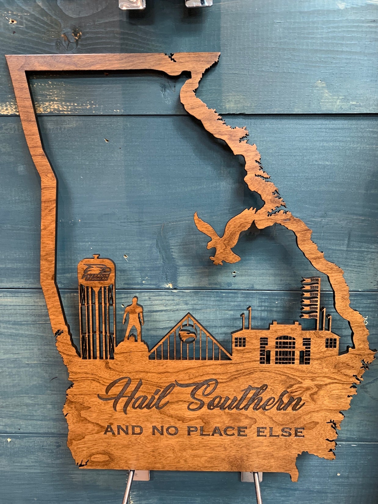 GS Silhouette Scene Wood Wall Hanging Standard Size Southern