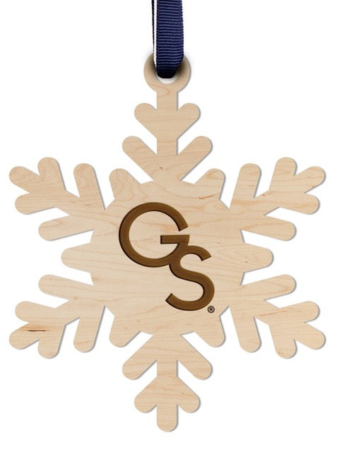 Ornament - Interlocking GS Snowflake Wood Cut