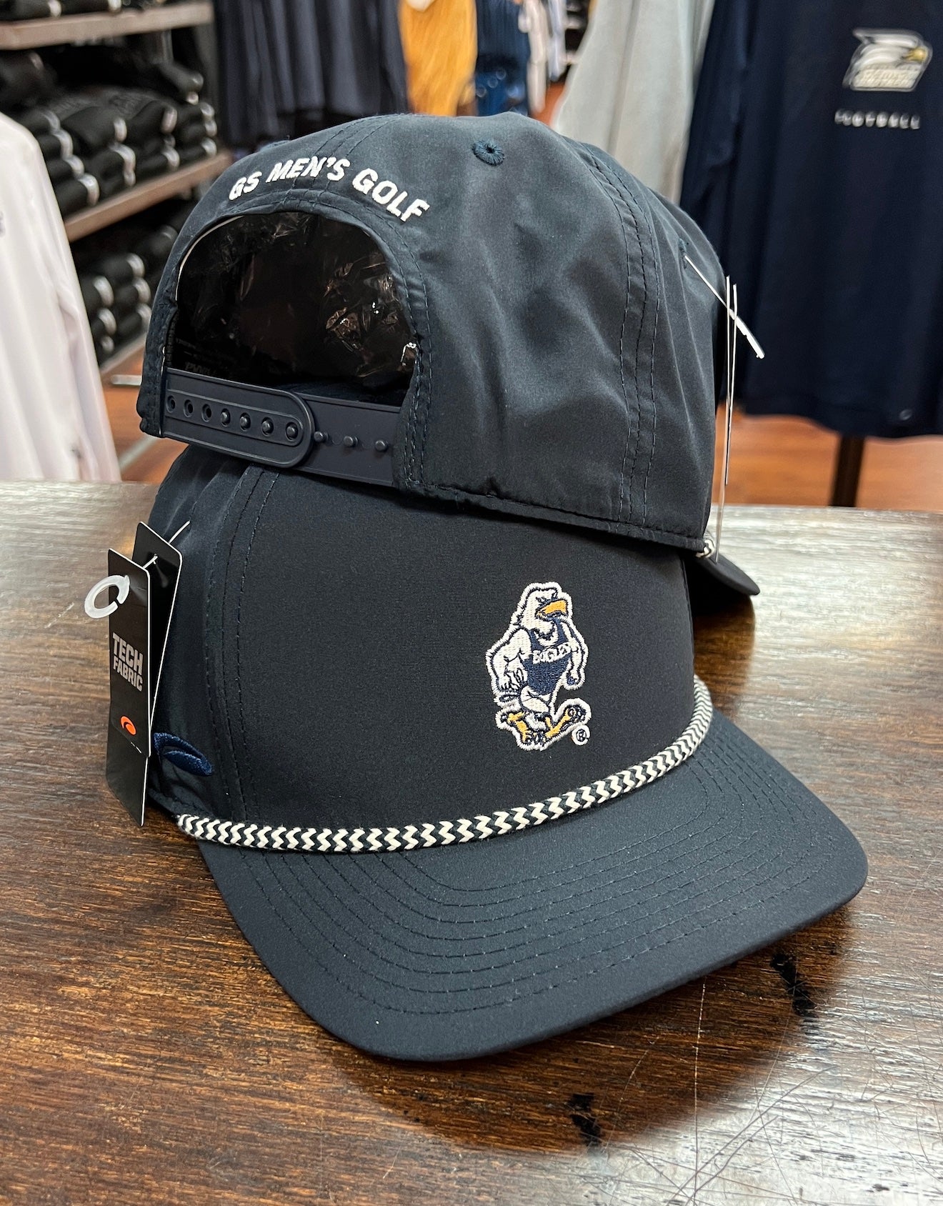 PUKKA Structured Rope Performance MENS GOLF Cap - NAVY STRUTTING EAGLE ...