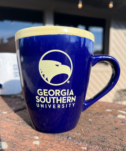 Two-Tone 18oz Mug - Cobalt Blue/Vegas Gold